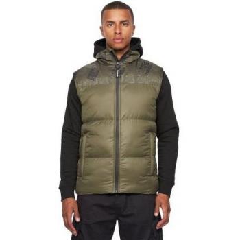 Duck and Cover Men's Olive Romain Camo Vest