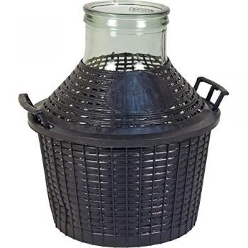 Garrafón de Vidrio 15L con Protección para Aceite y Vino