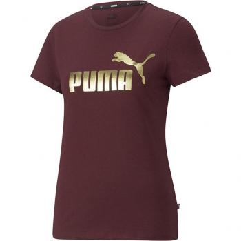 Puma Granatrot Essentials T-Shirt für Damen