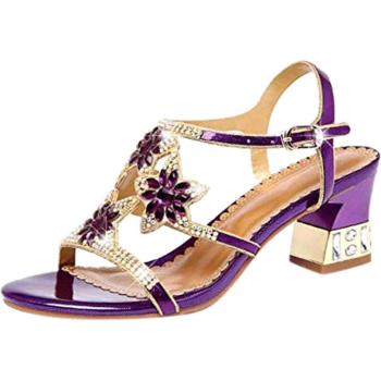 Sandales Talons Carrés Glamour
