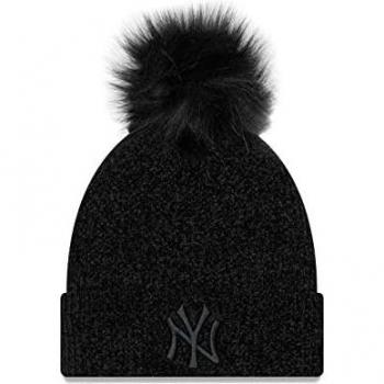 Bonnet Mlb Women’s Chenille Bobble de NEW ERA en Noir – Édition Neyyan