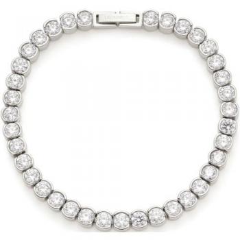 Leonardo 024336 Damen Tennis-Armband Cremona Stahl mit Kristallen