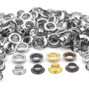 8mm Brass Eyelet Grommets with Washers for Bags and Belts
