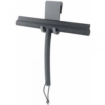 Raclette de douche moderne en acier inoxydable, couleur anthracite