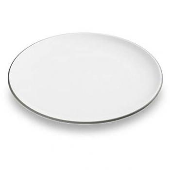 Plato Gmundner Cerámica Borde Gris para Cena (ø 25cm)