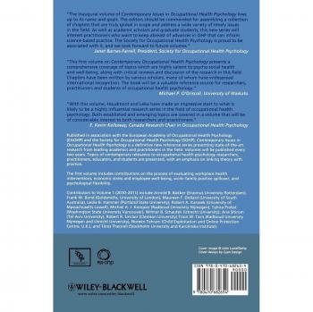 John Wiley & Sons, Inc. Contemporary Occupational Health Psychology: Global Perspectives on Research and Practice, Volume 1