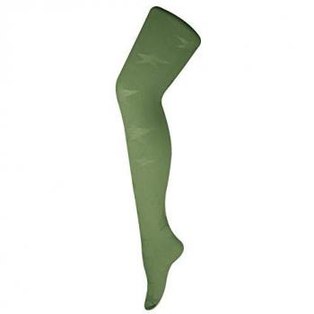 Bright Pattern 80‑Denier Tights – Green (8‑14)