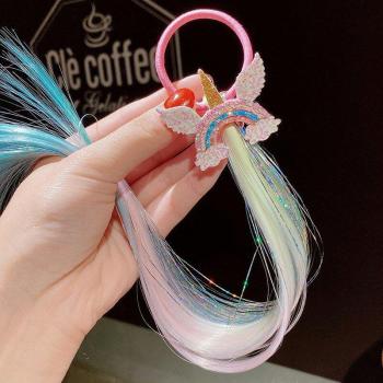 Extensión de cabello colorido para niña