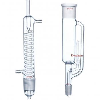 250ml Lab Glass Soxhlet Extractor with Graham Condenser