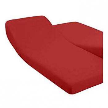 Housse de linge de lit 160x200 cm – Lit articulé – 57 fils – Coton pur – Bordeaux – Made in France