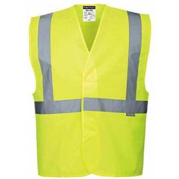 Portwest One Band and Brace Class 2 Hi Vis Vest Yellow S / M