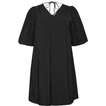 KAFFE Curve Bluse-Kleid in Schwarz – Große Ausführung