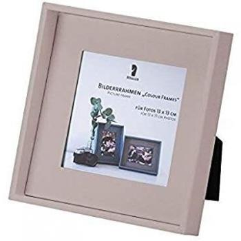 Rösslerm Bilderrahmen S.O.H.O. 13 x 13 cm, Passepartout, sostenibile, taupe, 4 pezzi, 1300452495