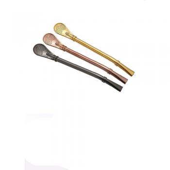 Pajita Reutilizable de Acero Inoxidable con Accesorios de Bar