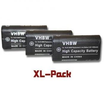 Kit de batteries 1200 mAh 3,6 V Li‑ion pour appareils photo reflex Ricoh Caplio