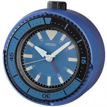 Seiko QHE207E Quarz-Alarmuhr Blau – Geschenkidee für Pendler
