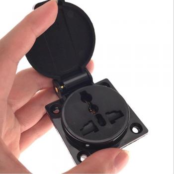 Conector Eléctrico Universal 10A 250V con Protección Contra la Humedad