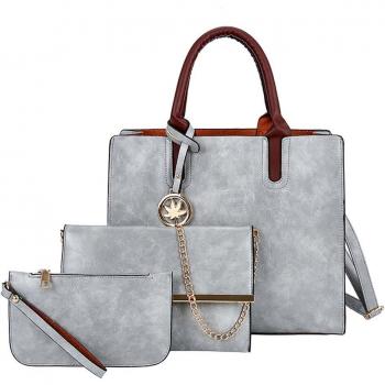 H30 Women's 3-Piece Tote and Shoulder Bag Set