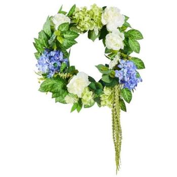 23-Inch All-Season Hydrangea & Berry Garden Wreath
