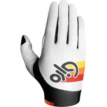 Uomini Bianco Trixter Giro Guanti S