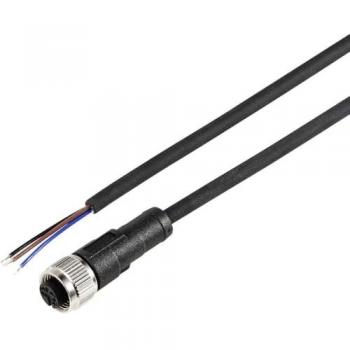 M12 Connector Cable, 2 m Straight – RJ‑3 Pin Set