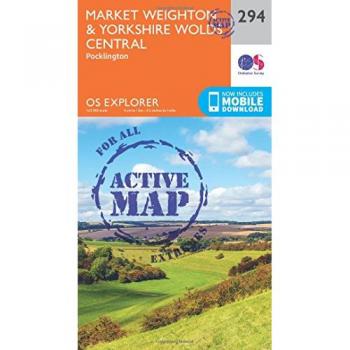 Ordnance Survey Map of Market Weighton & Yorkshire Wolds Central
