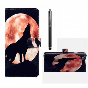 MUTOUREN Flip funda de cuero PU para iPhone 6/6S 4.7 con Pintado Patrón Diseño