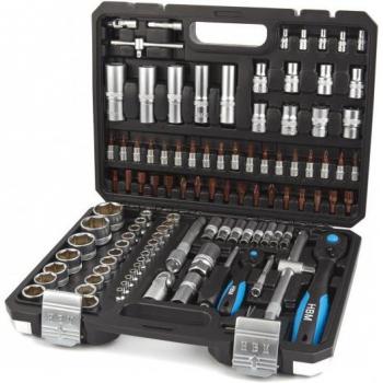 Kit de douilles HBM 108 pièces avec cliquets premium