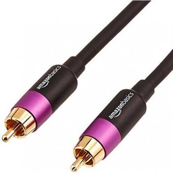 AmazonBasics 2.4 m Subwoofer Audio Cable – Black