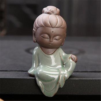 Buda Zen Té Set Pequeño Monje Mascota