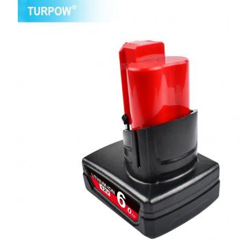 Turpow XL 12V 6000mAh para Herramientas Milwaukee M12 – Versión MIL-12A-L