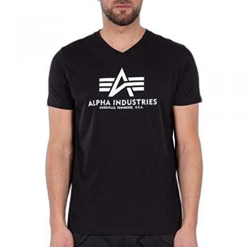 T-shirt Basique Alpha Industries Noir Taille S
