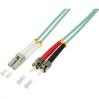 LogiLink Glasfaser Patchkabel LC zu ST, 1m