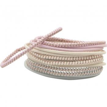 Elásticos de pelo pastel con lurex x14 Bachca