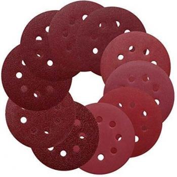 TACKLIFE 5 Inch Hook and Loop Sanding Discs, 100 Pack, 100 Grit
