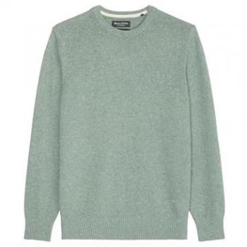 Marc O'Polo Regular Fit Strickpullover aus italienischem gesprenkeltem Tweedgarn, Größe L