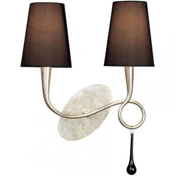 Inspired Mantra Paola 2‑Luci, E14, Verniciata Argento