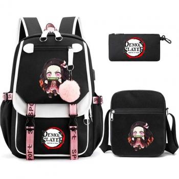 Sac de Voyage Étudiant Anime – 3 pièces
