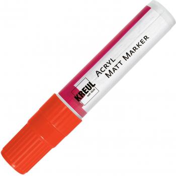 Kreul 46214 Large-Format Matte Red Acrylic Marker with Chisel