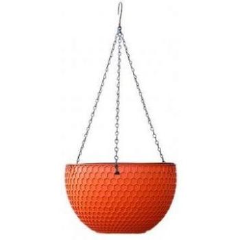 3-Sizes Outdoor Resin Flower Basket with Self-Watering Capability