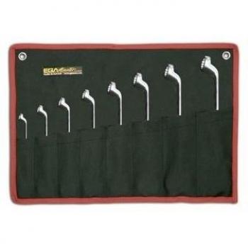EGA Master Ring Wrenches 10‑Pack, 6‑7/24‑26, Aero Space Chrome Platinum