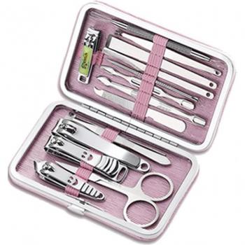15-Piece Pink Beauty Nail Clipper Set