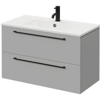 Napoli 800mm Wall Mounted Vanity with 1 Tap Hole and Dual Drawers
