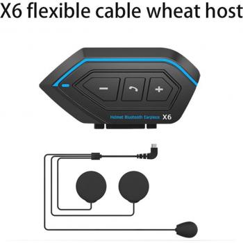 Kit mains-libres Bluetooth X6 pour moto, intercom 1000M, 2 pièces/lot