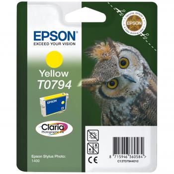 Epson C13T07944010 – Yellow Genuine Ink Cartridge for Stylus Photo 1400