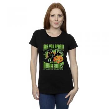 T-shirt Femme Star Wars Darth Vader Côté Obscur en coton noir
