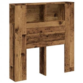 Armoire de tête de lit en bois massif 100x19x104,5 cm