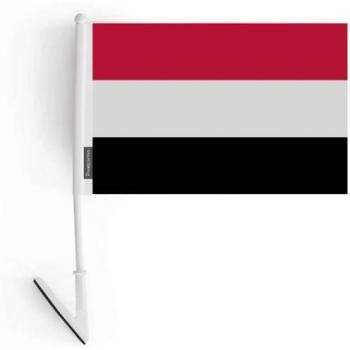 Lightweight Poly‑Adhesive Flag – Yemen, 14 x 21 cm, Multicolor, Durable