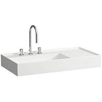Laufen Kartell Waschtisch, 900x460mm, Farbe: Weiß, 2 Hahnlöcher