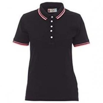 Skipper Damen-Polo Shirt Payper, Pink-Schwarz, XL